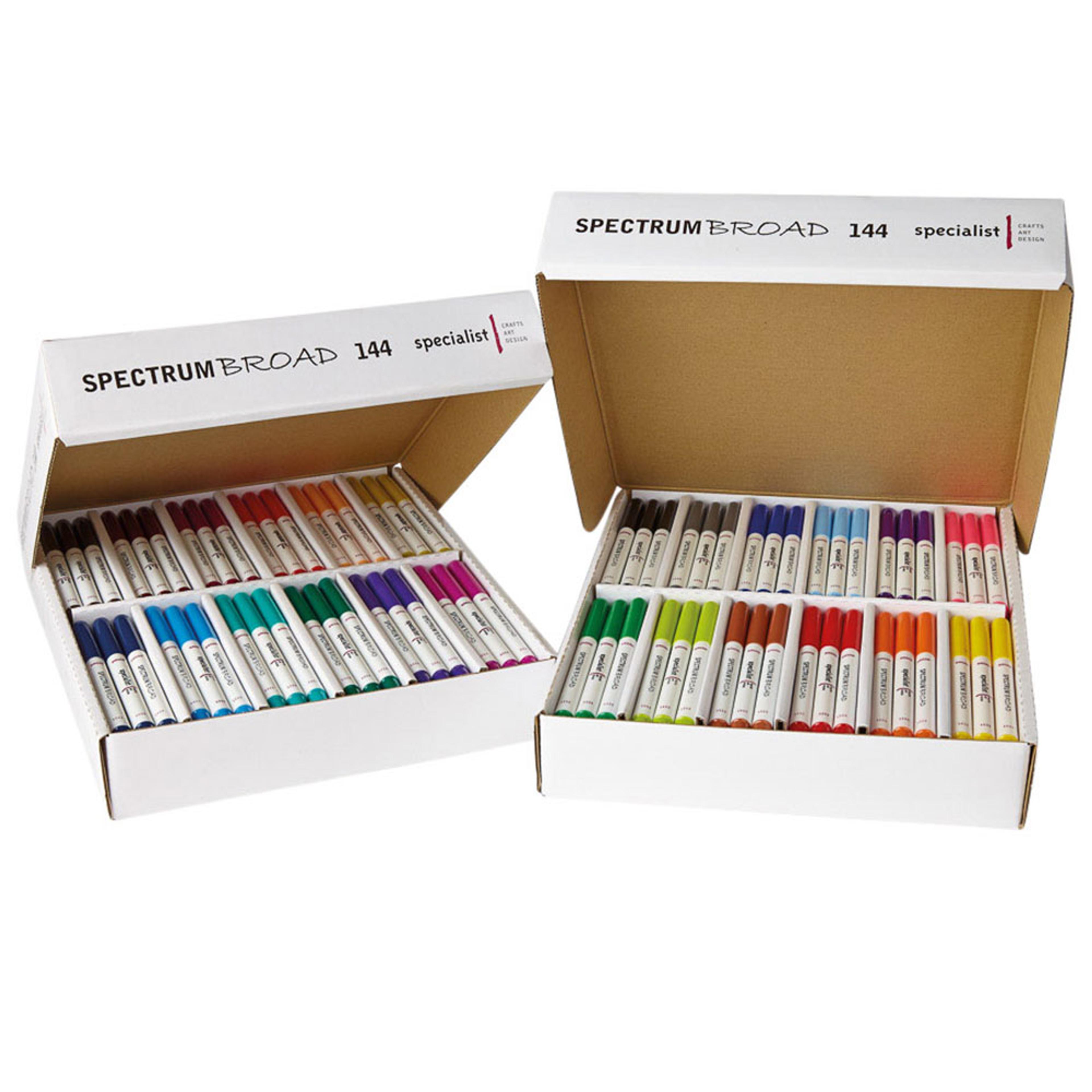Spectrum Broad Selections. Standard & Rainbow Double Box. Pack of 288.
