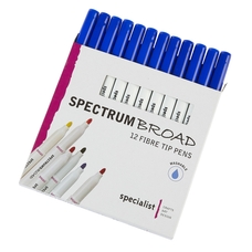 Spectrum Broad Pens - Blue. Pack of 12