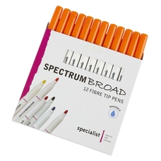 Spectrum Broad Pens - Orange. Pack of 12