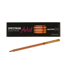 Spectrum Artist Colour Pencils - Burnt Ochre. Pack of 12