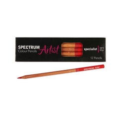 Spectrum Artist Colour Pencils - Red. Pack of 12
