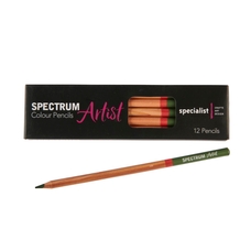 Spectrum Artist Colour Pencils - Olive Green. Pack of 12