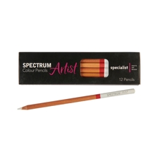 Spectrum Artist Colour Pencils - White. Pack of 12