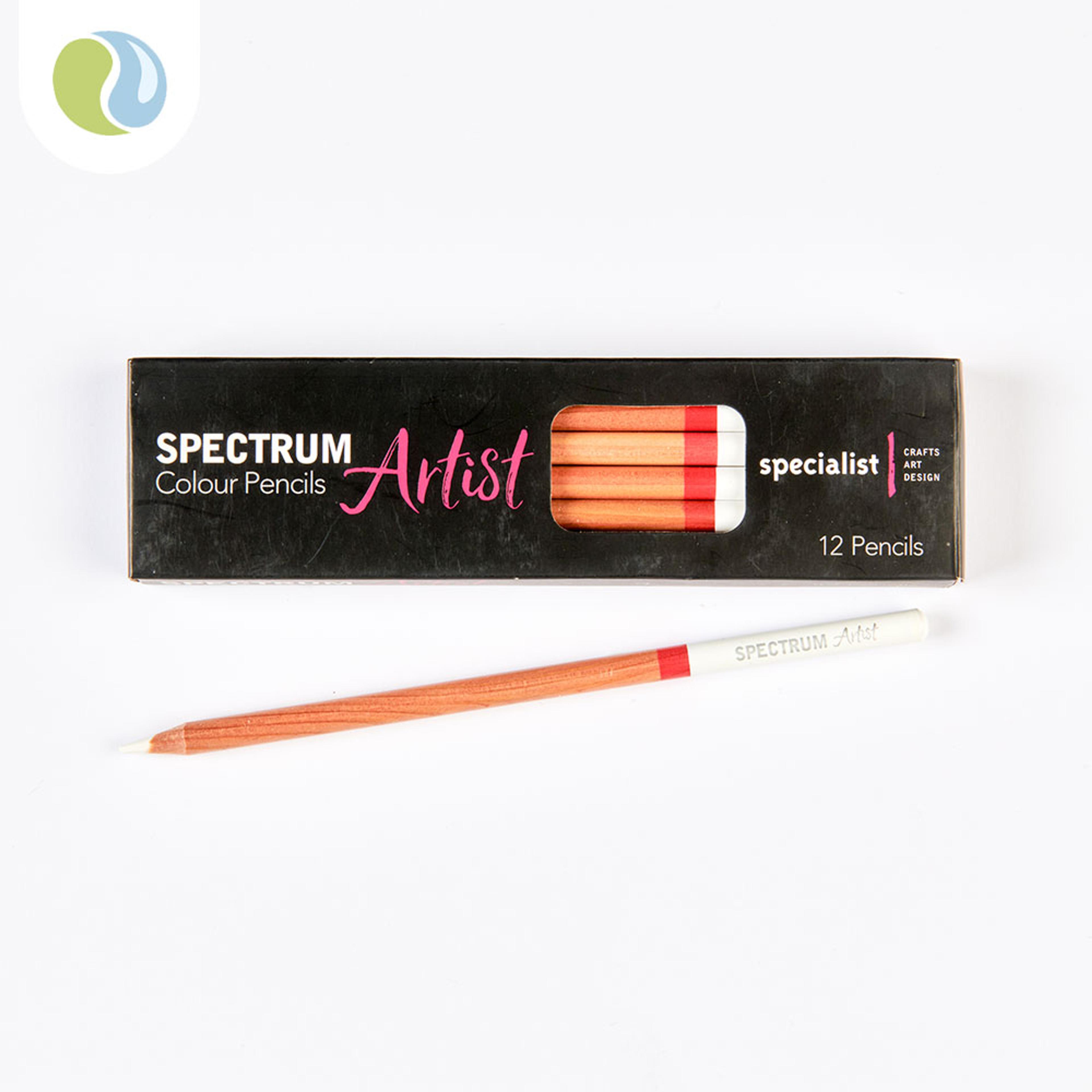 Specialist Crafts Artist Colour Pencils - White. Pack of 12