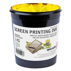 Specialist Crafts Water-Based Textile Ink 1kg - Brilliant Yellow