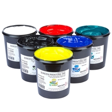 Specialist Crafts Water-Based Textile Ink 500g. Set of 6
