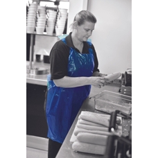 PE Disposable Aprons - Blue - Pack of 100