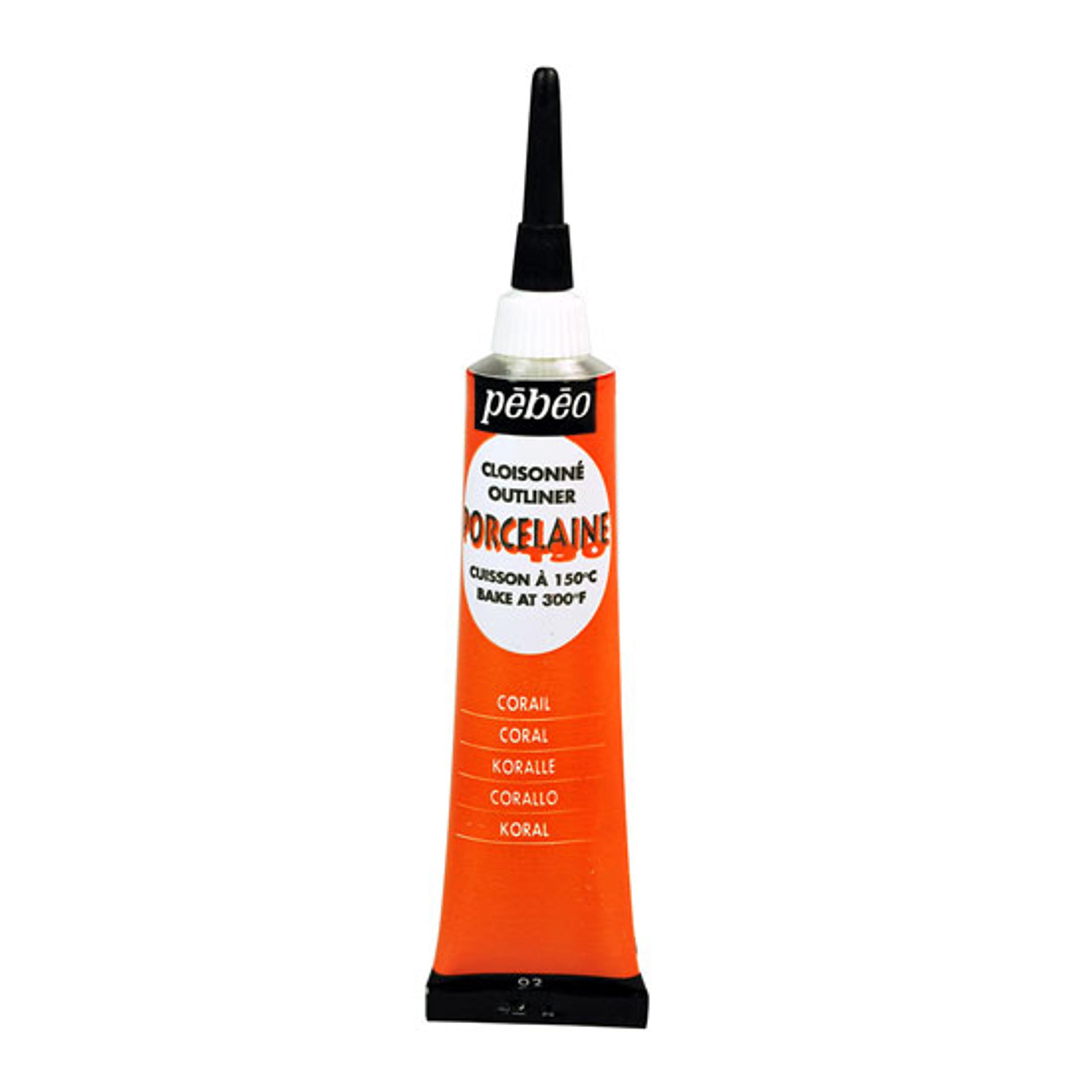 Pebeo Porcelaine 150 Outliner - 20ml - Coral
