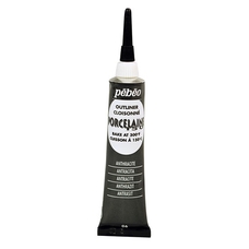 Pebeo Porcelaine 150 Outliner - 20ml - Anthracite (Coal)