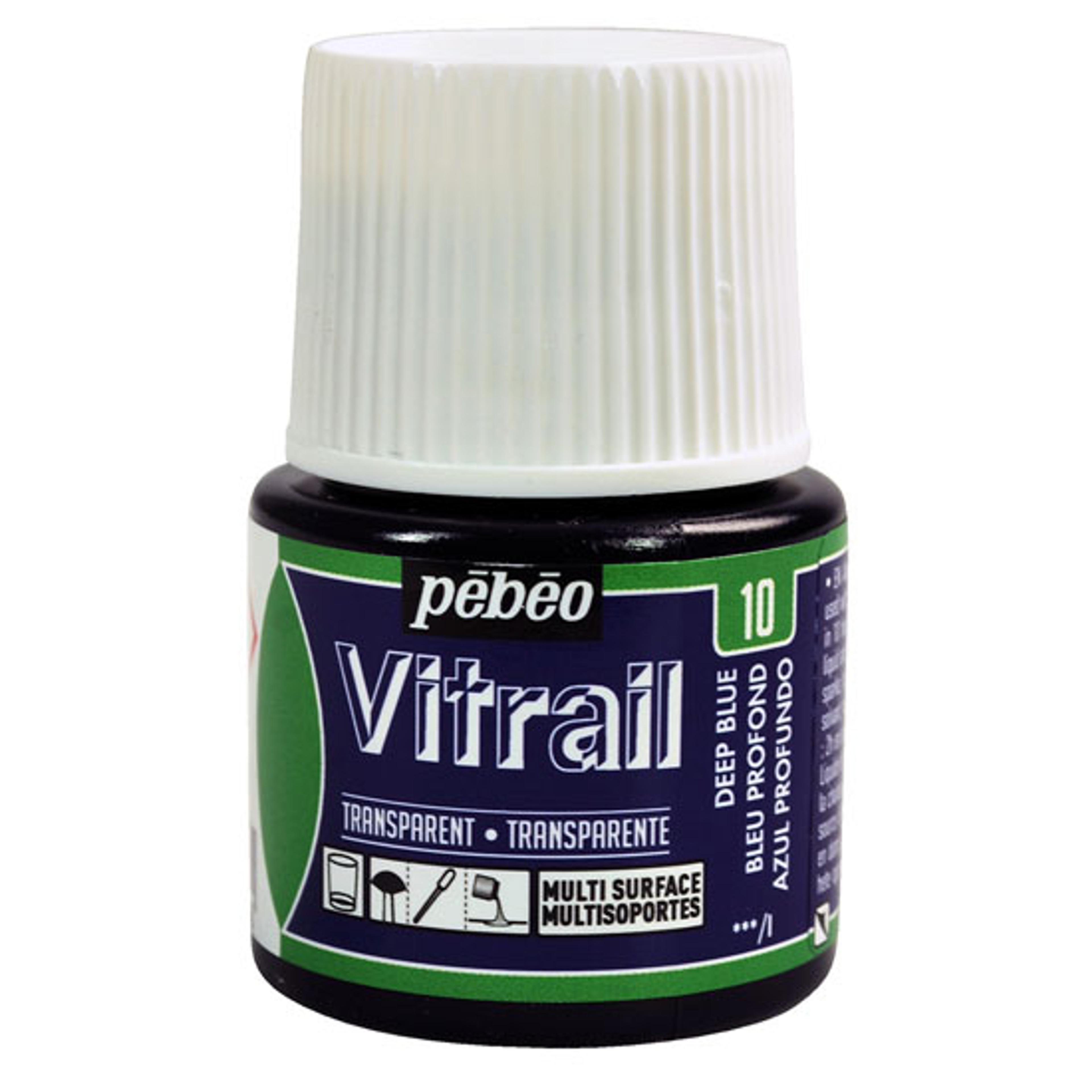 Pebeo Vitrail Paints 45ml Colours - Deep Blue
