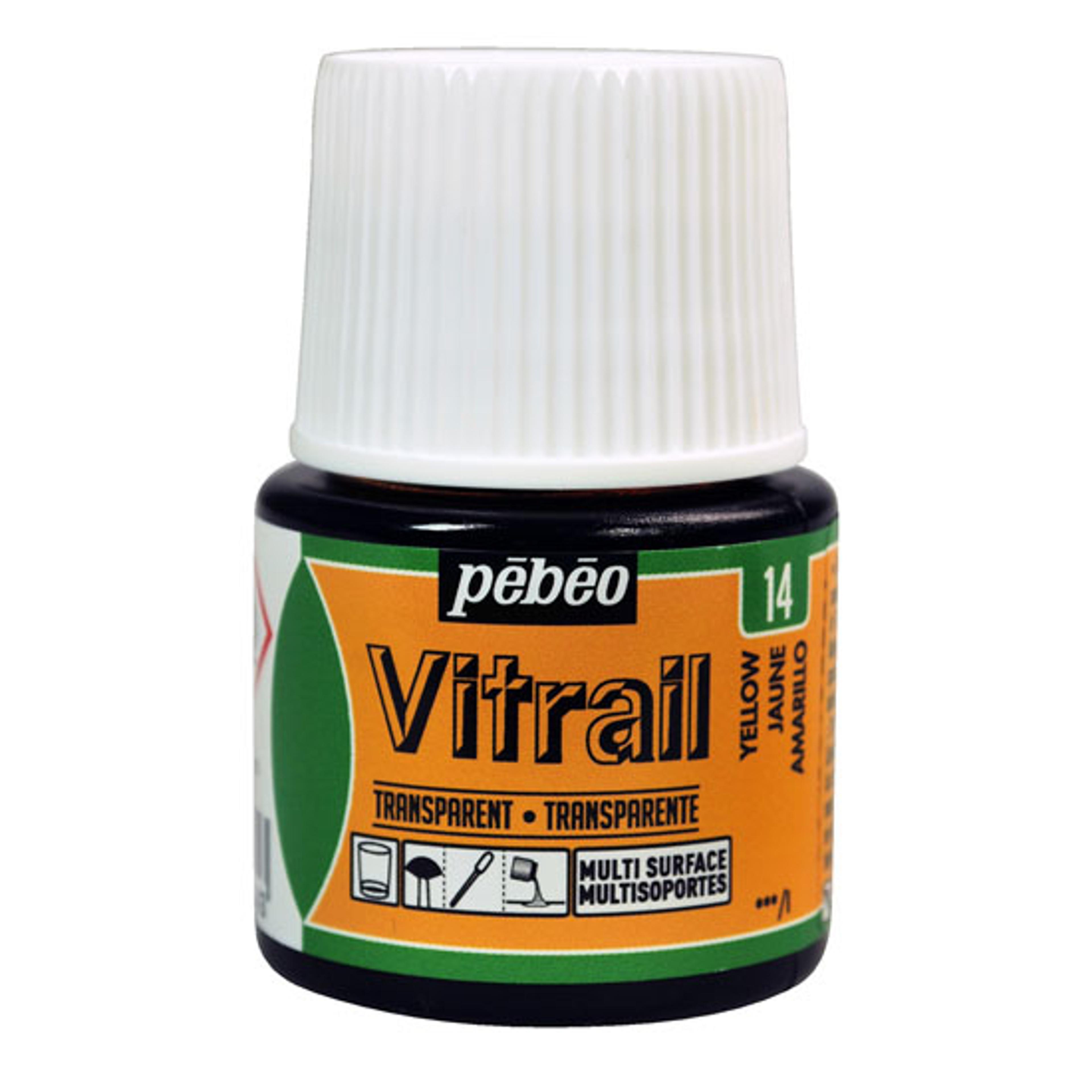 Pebeo Vitrail Paints 45ml Colours - Yellow