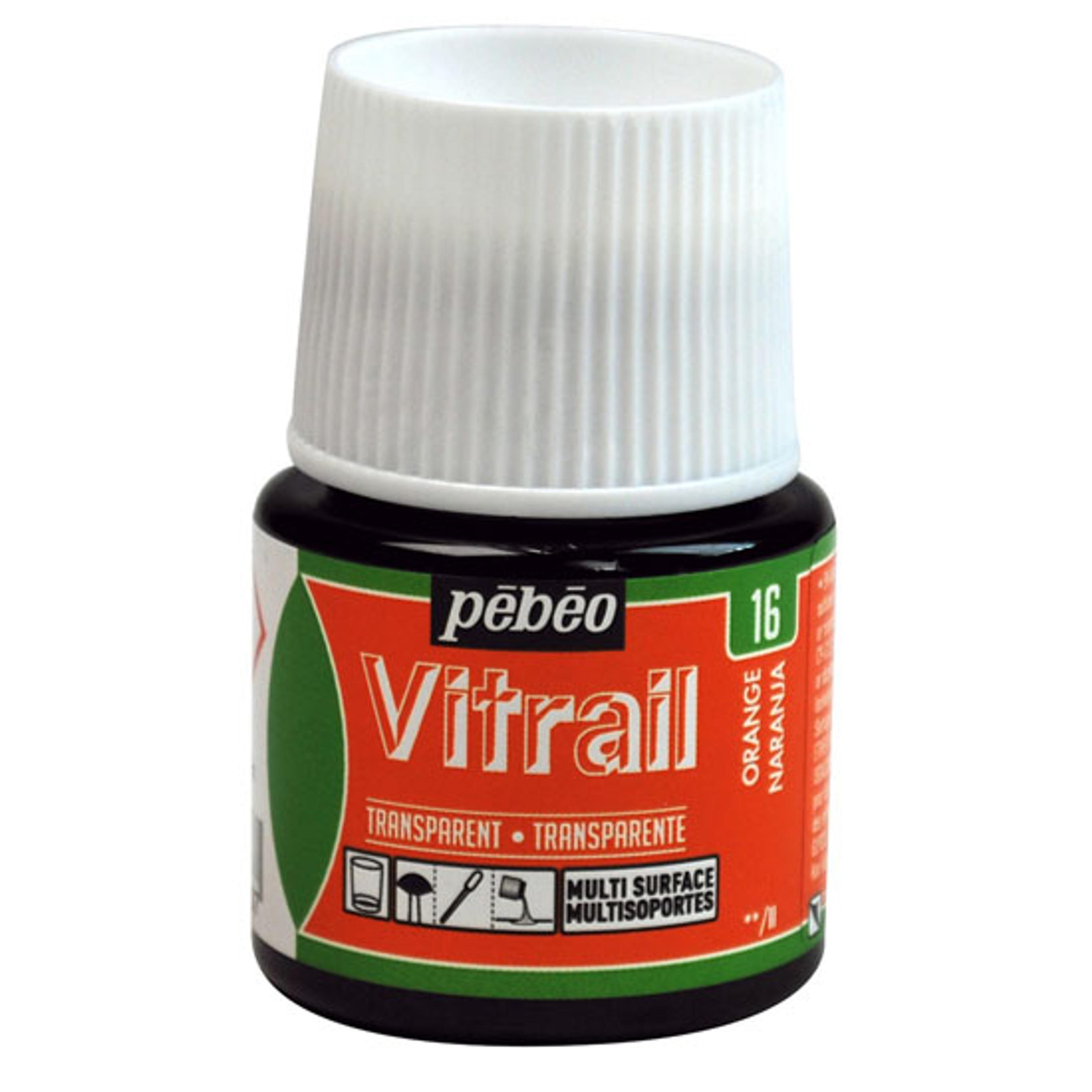 Pebeo Vitrail Paints 45ml Colours - Orange