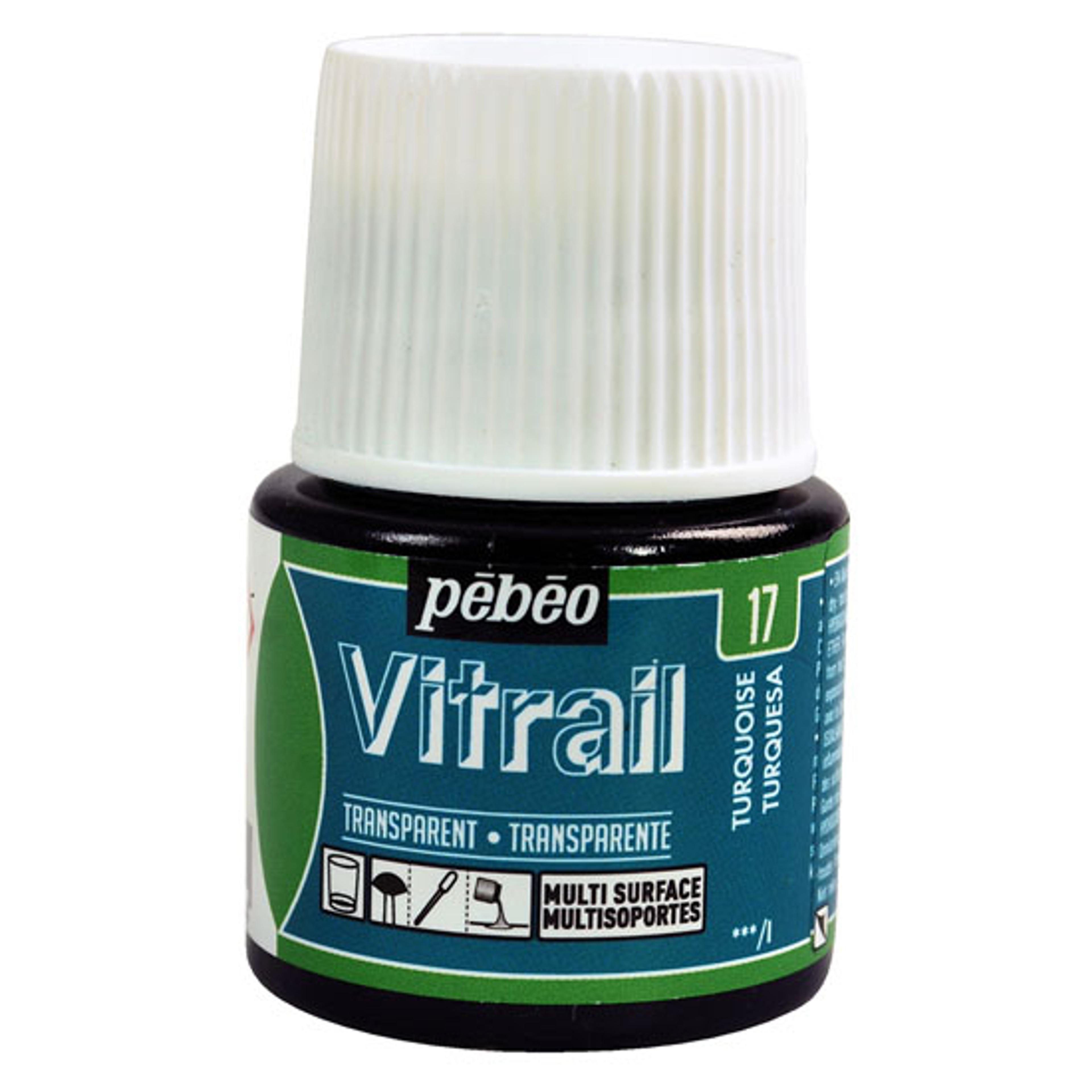 Pebeo Vitrail Paints 45ml Colours - Turquoise
