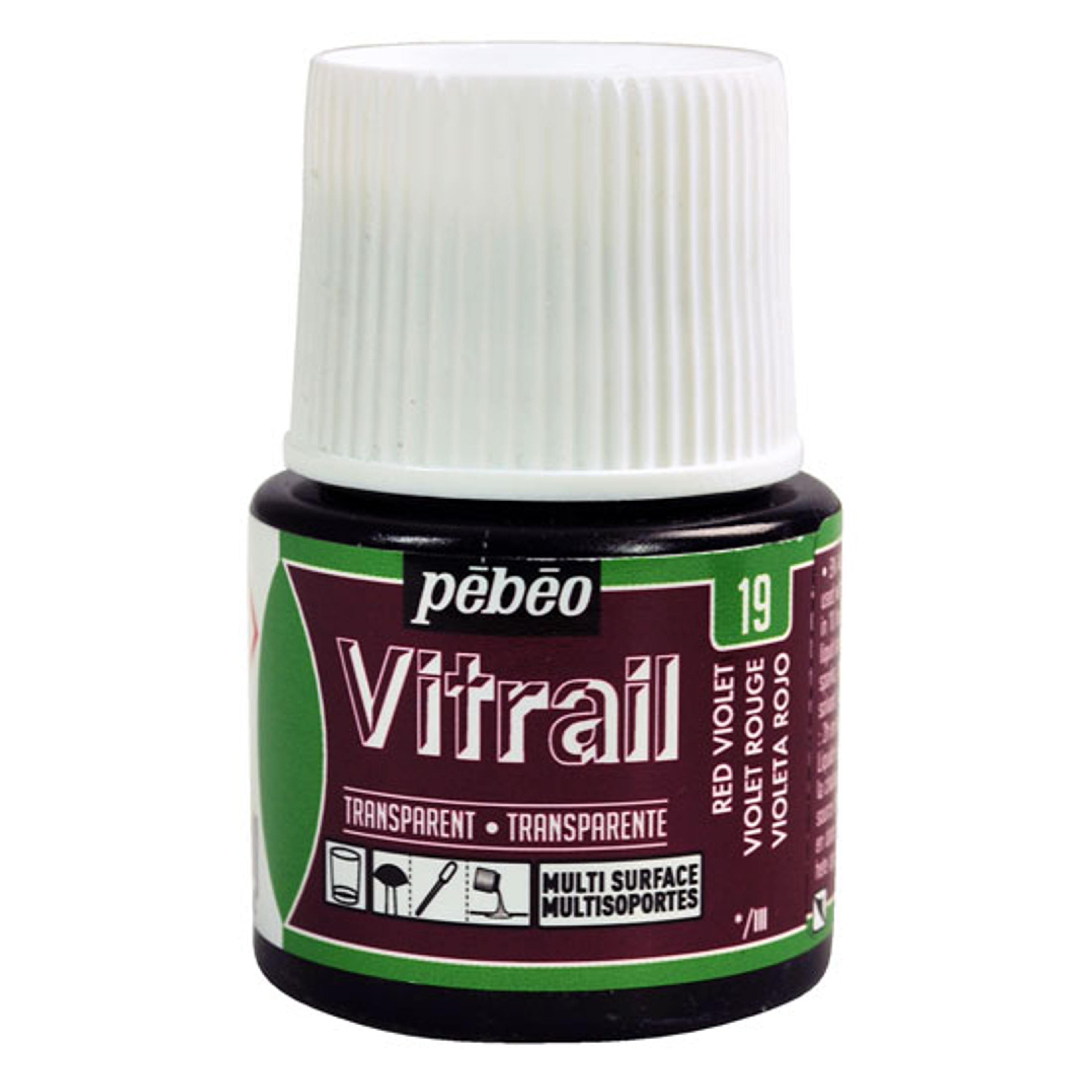 Pebeo Vitrail Paints 45ml Colours - Red Violet