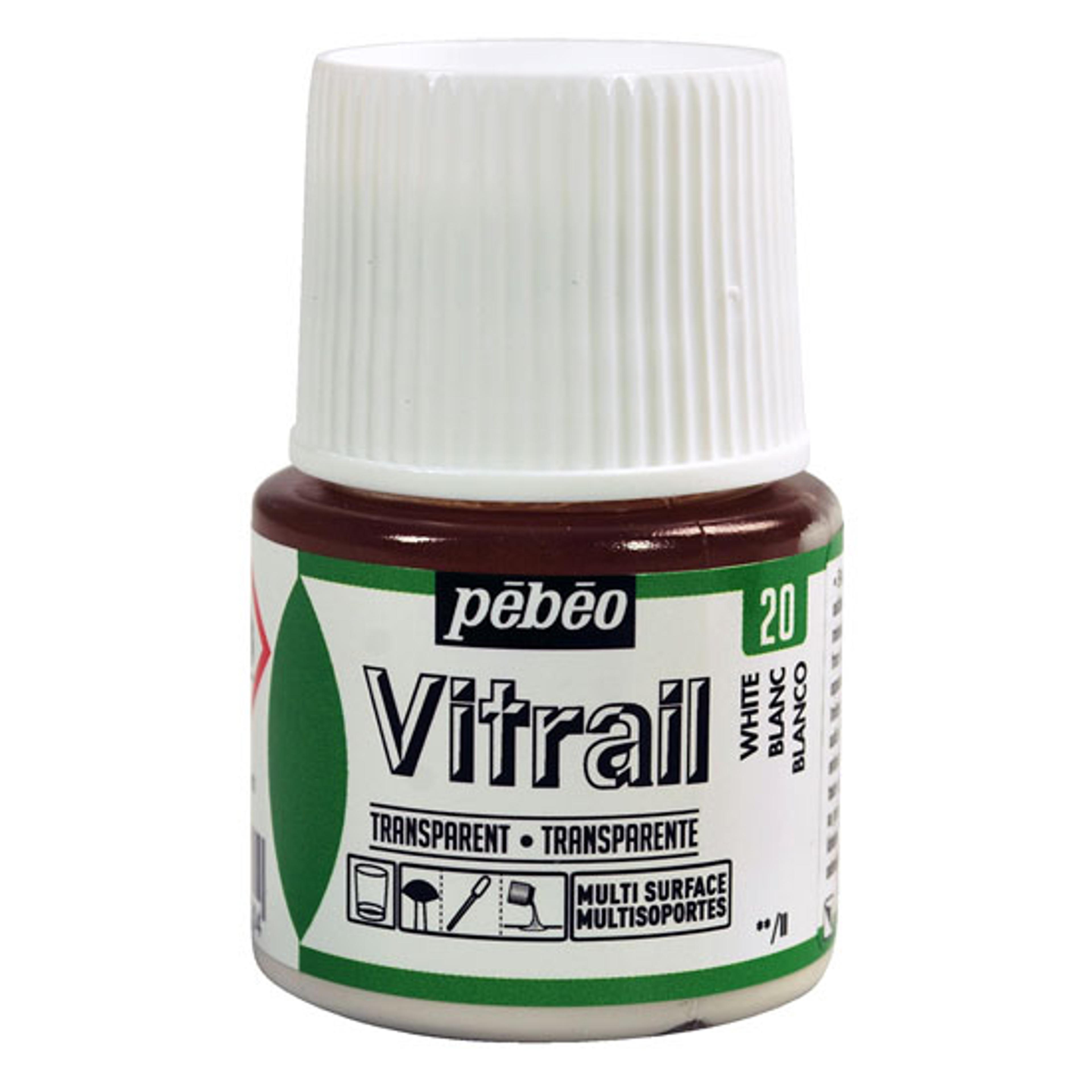 Pebeo Vitrail Paints 45ml Colours - White