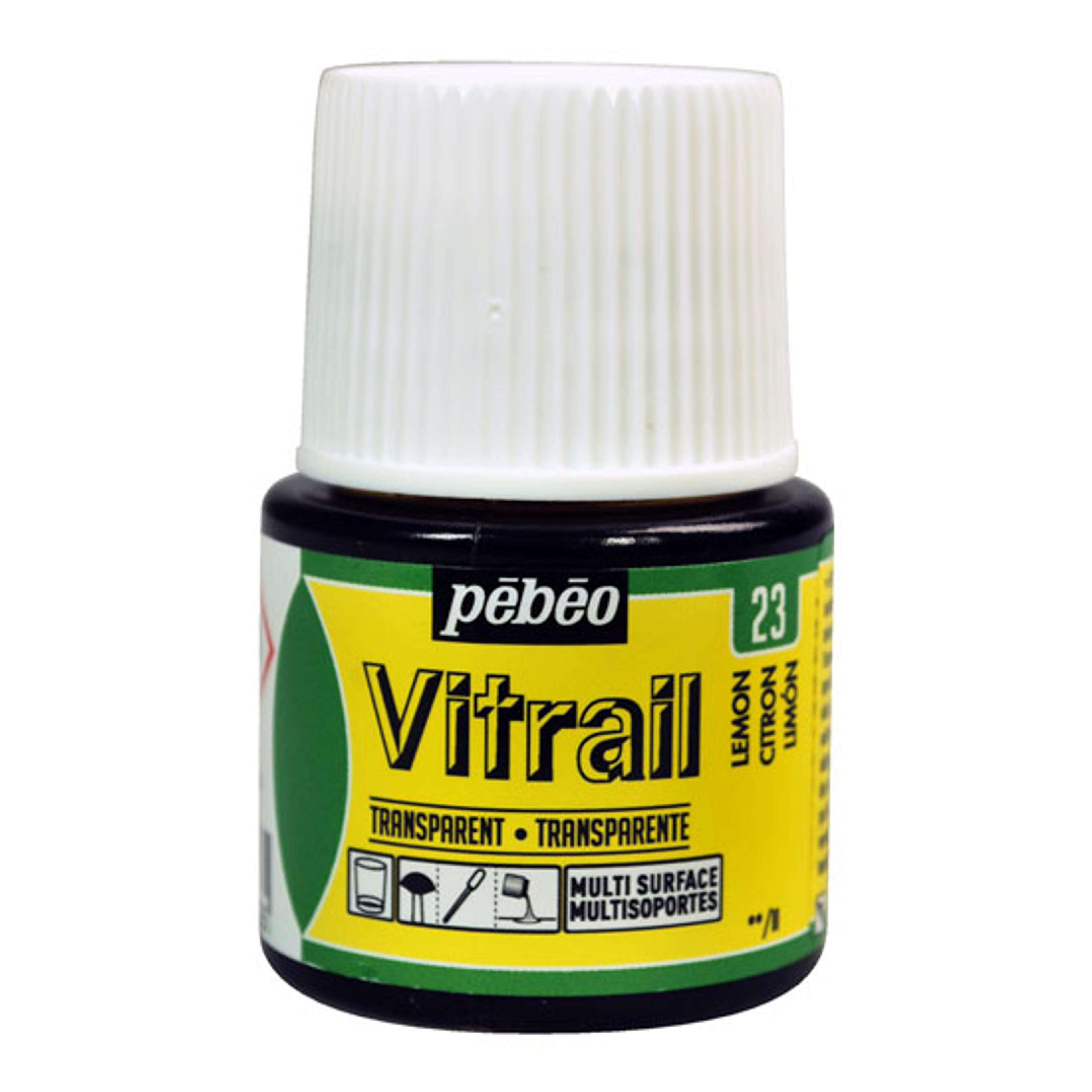 Pebeo Vitrail Paints 45ml Colours - Lemon