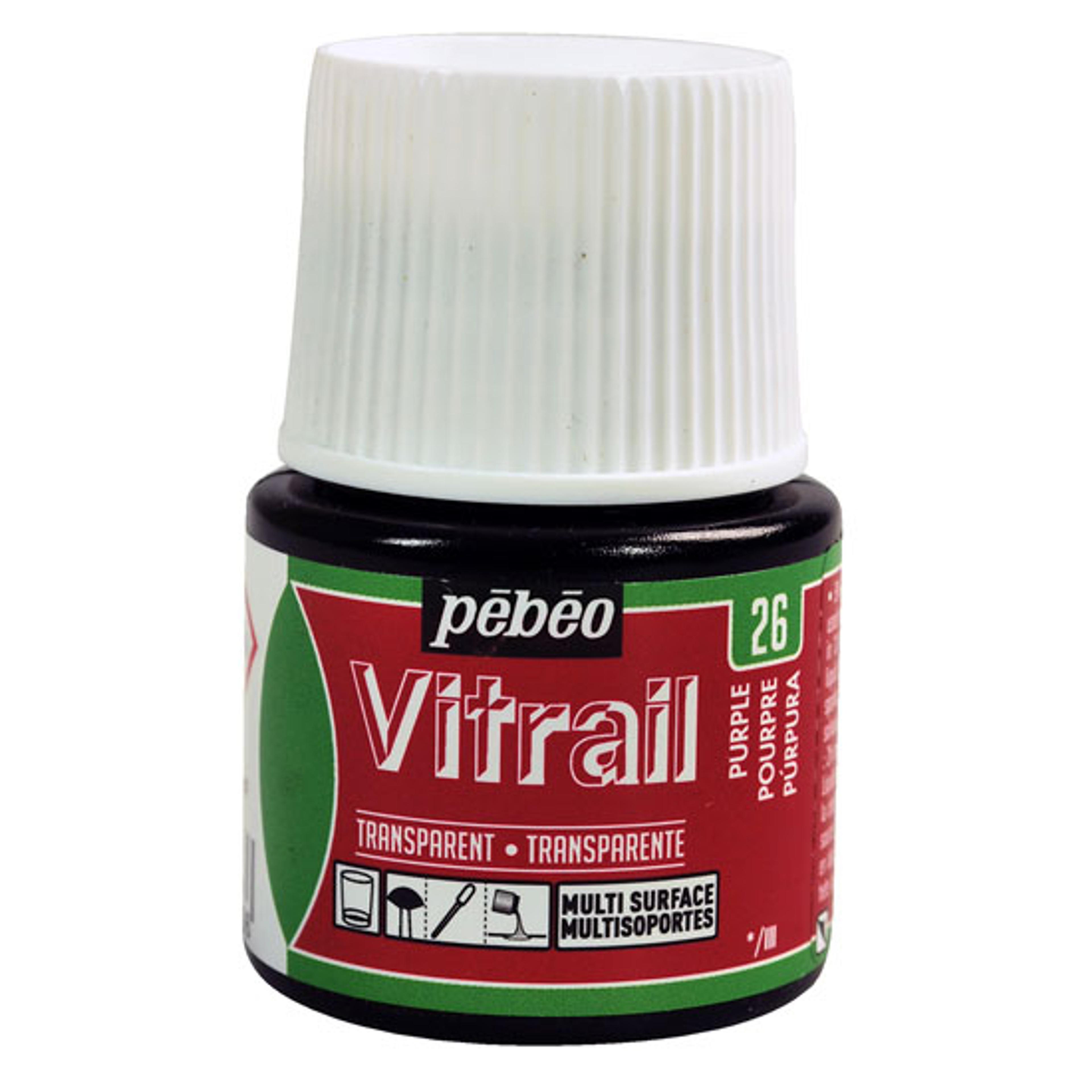 Pebeo Vitrail Paints 45ml Colours - Purple