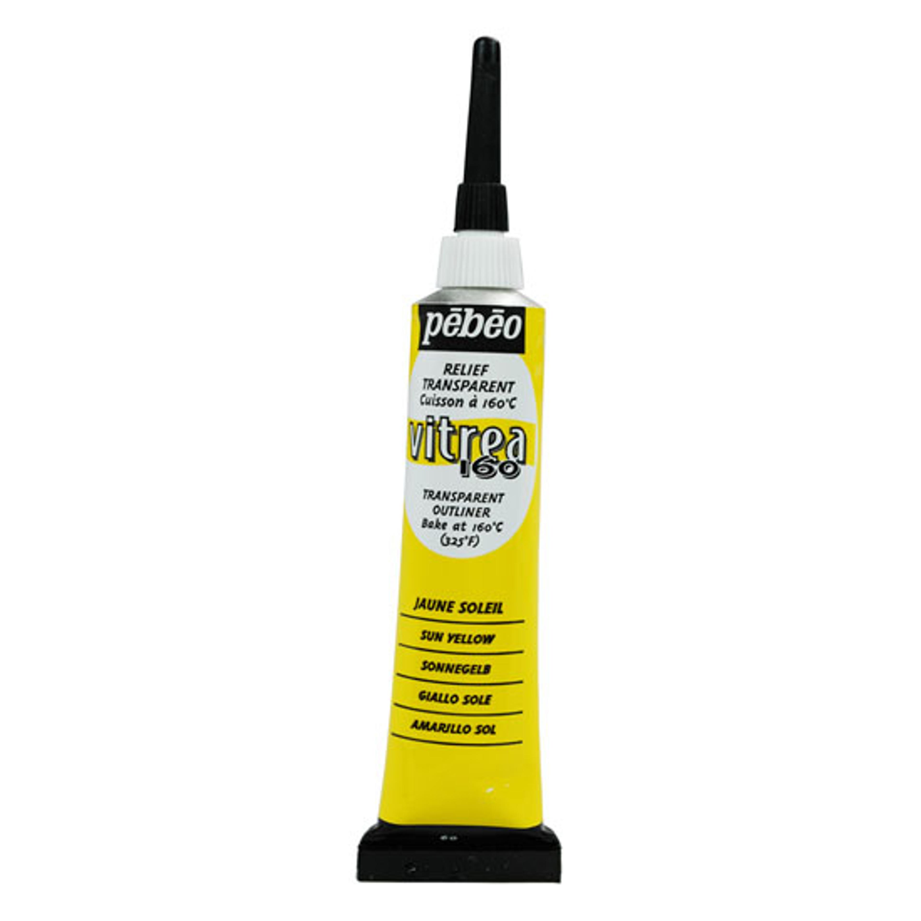 Pebeo Vitrea 160 Paint Outliners 20ml - Sun Yellow