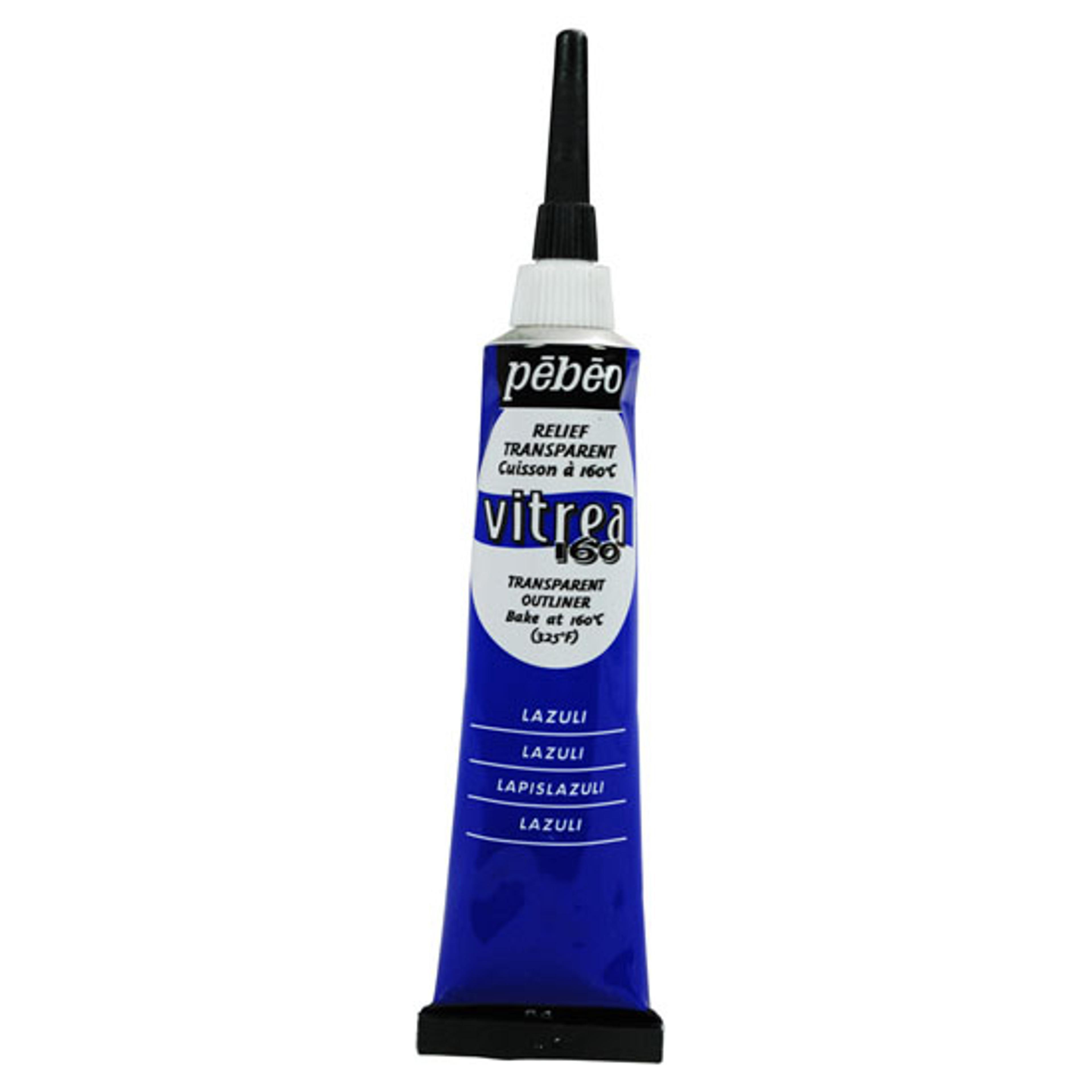Pebeo Vitrea 160 Paint Outliners 20ml - Lazuli Blue