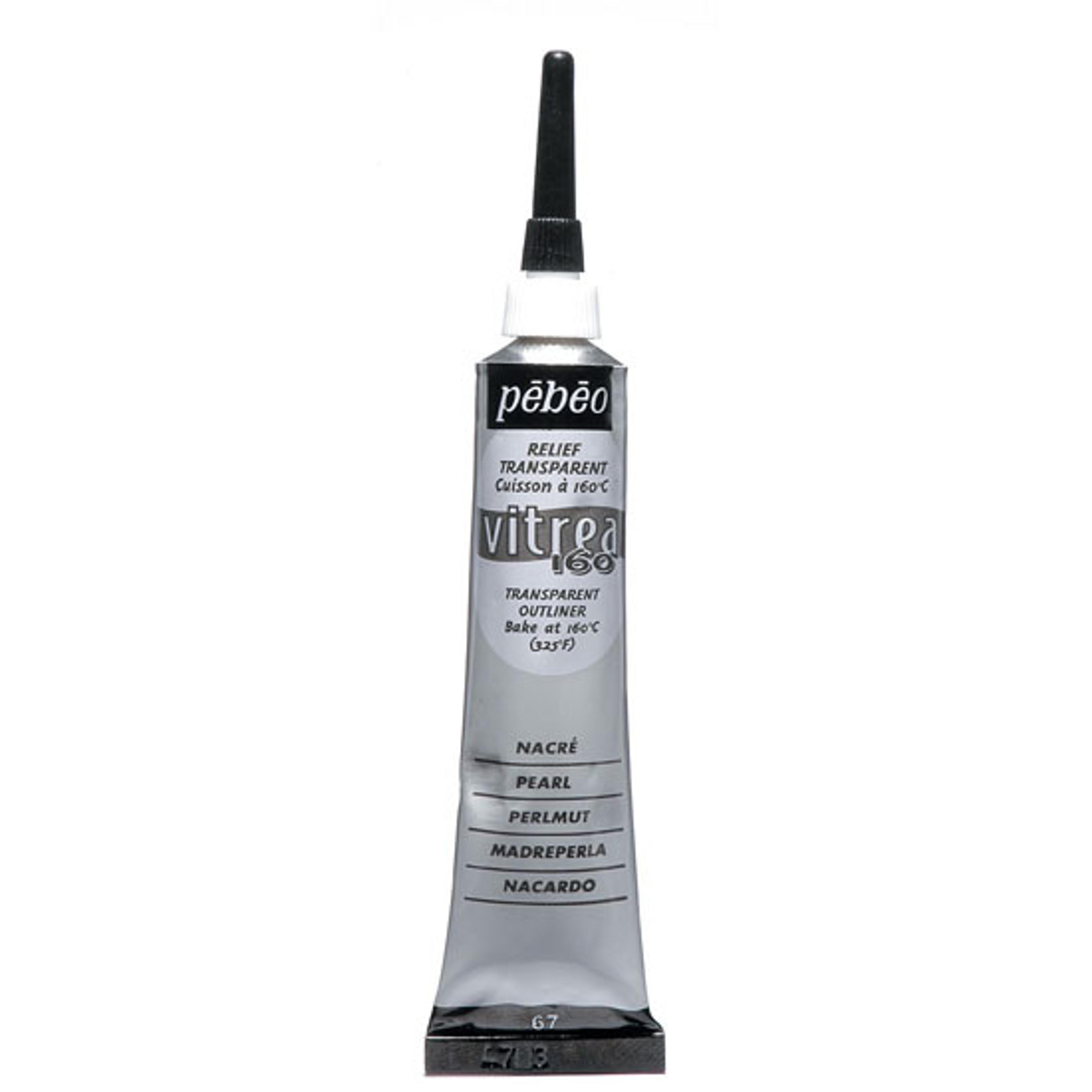 Pebeo Vitrea 160 Paint Outliners 20ml - Pearl