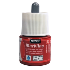 Pebeo Marbling Colours 45ml - Vermilion