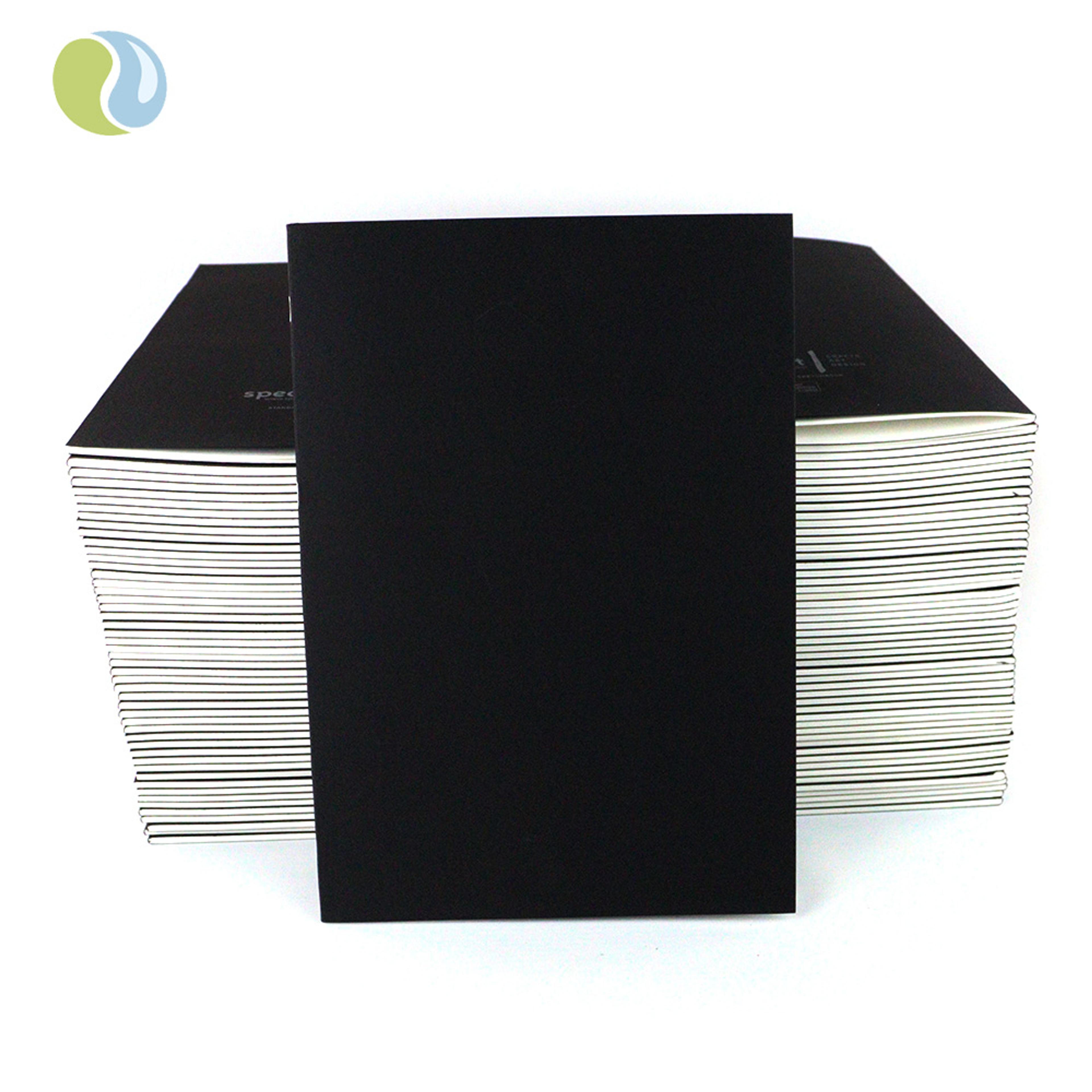 Specialist Crafts Standard Stapled Sketchbooks A4 - Black. Bulk Pack of 100