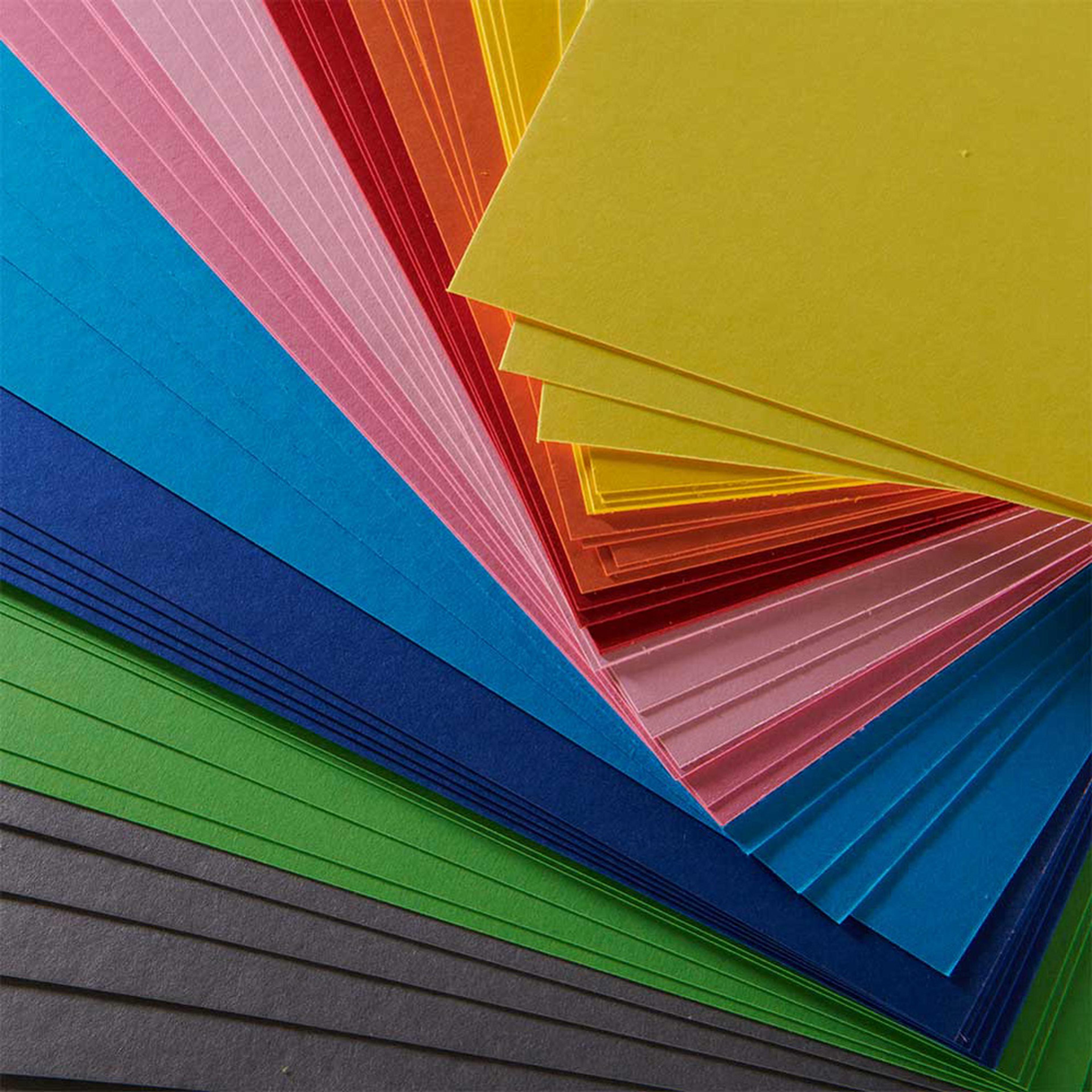 Specialist Crafts Coloured Board Assortment 380 Microns - A4. Pack Of 50 Sheets