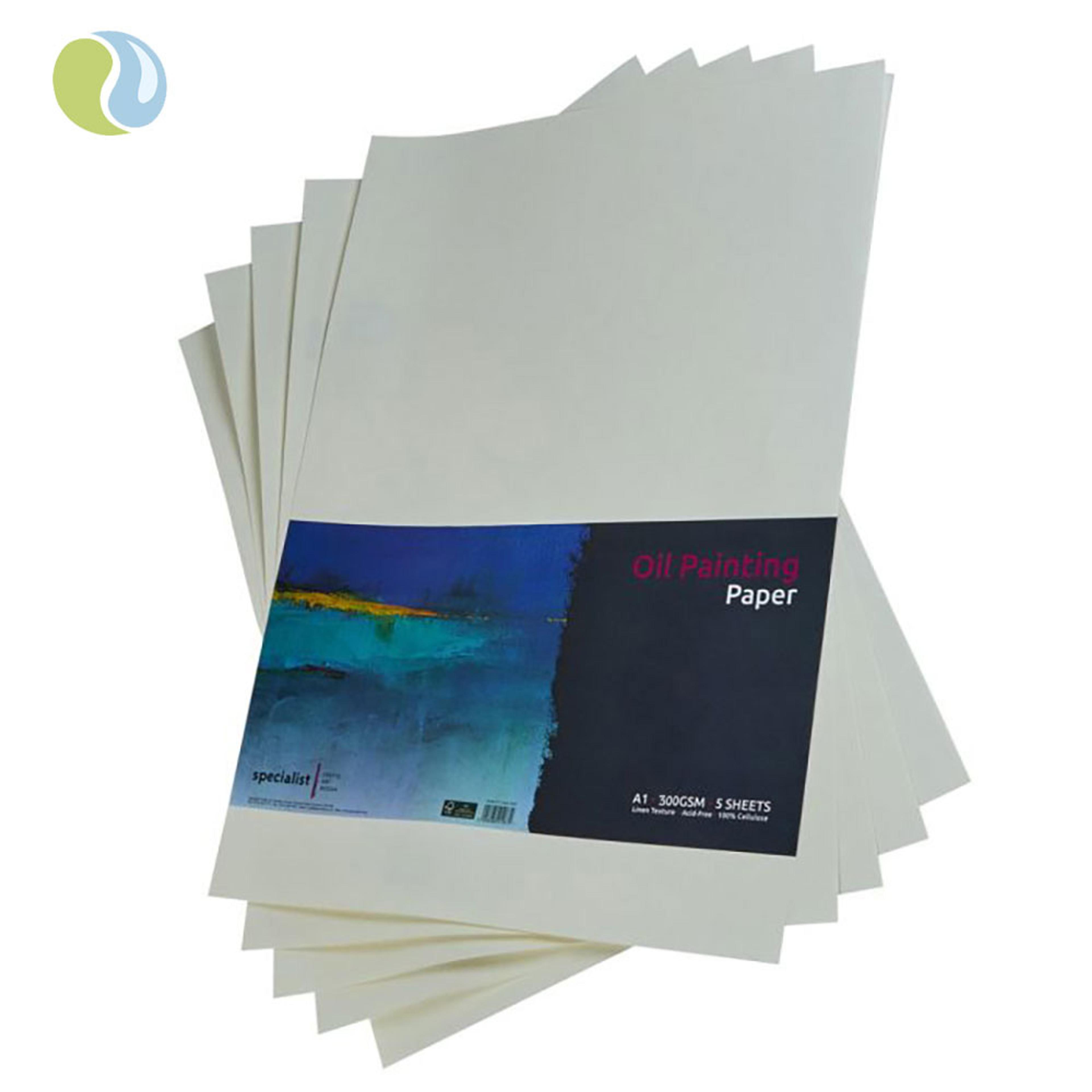 Specialist Crafts Artist Oil Painting Paper A1 300gsm. Pack of 5