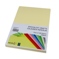 Specialist Crafts Coloured Paper A4 100gsm - Chamois - Pack of 100