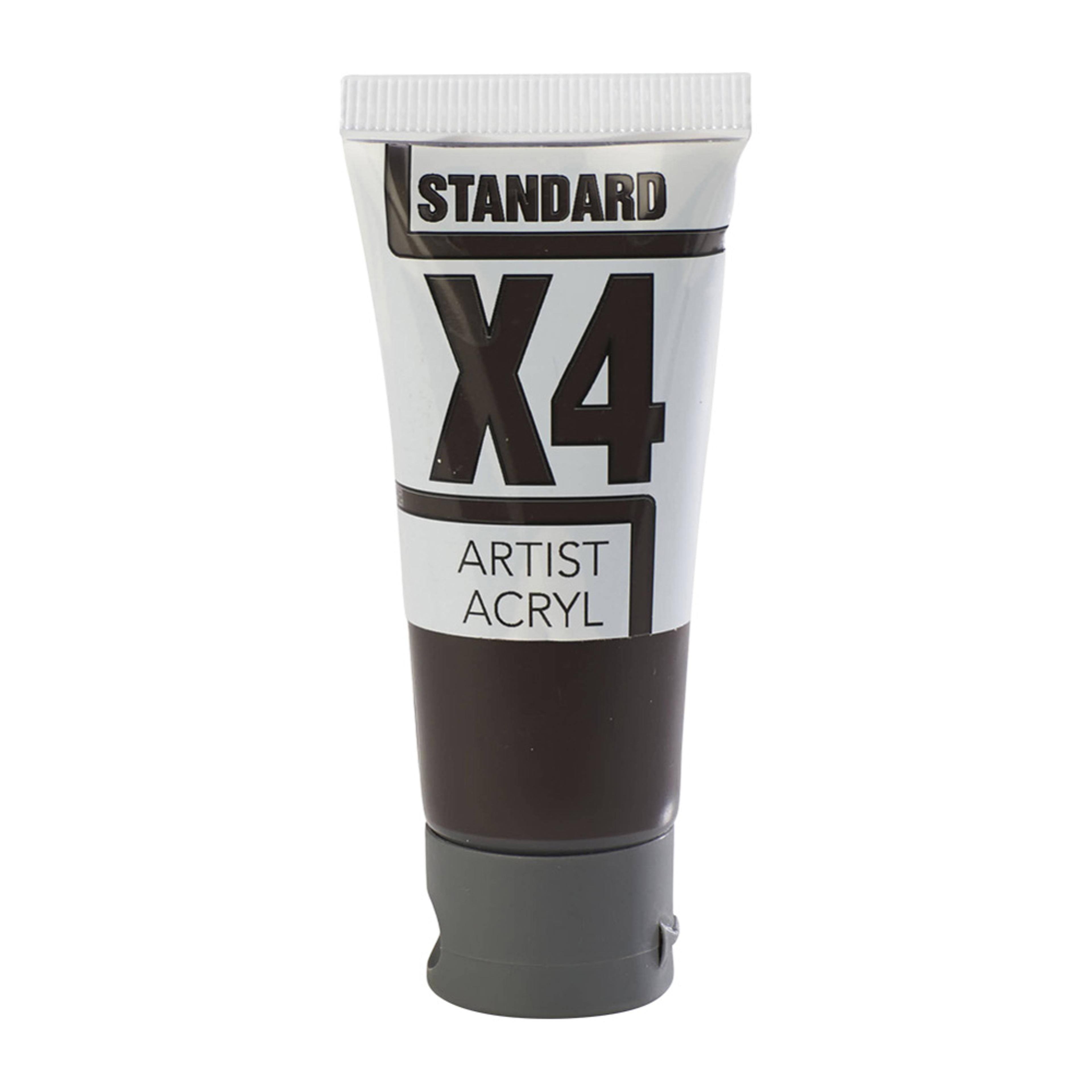 X4 Standard Acryl 20ml Tube - Burnt Umber Brown