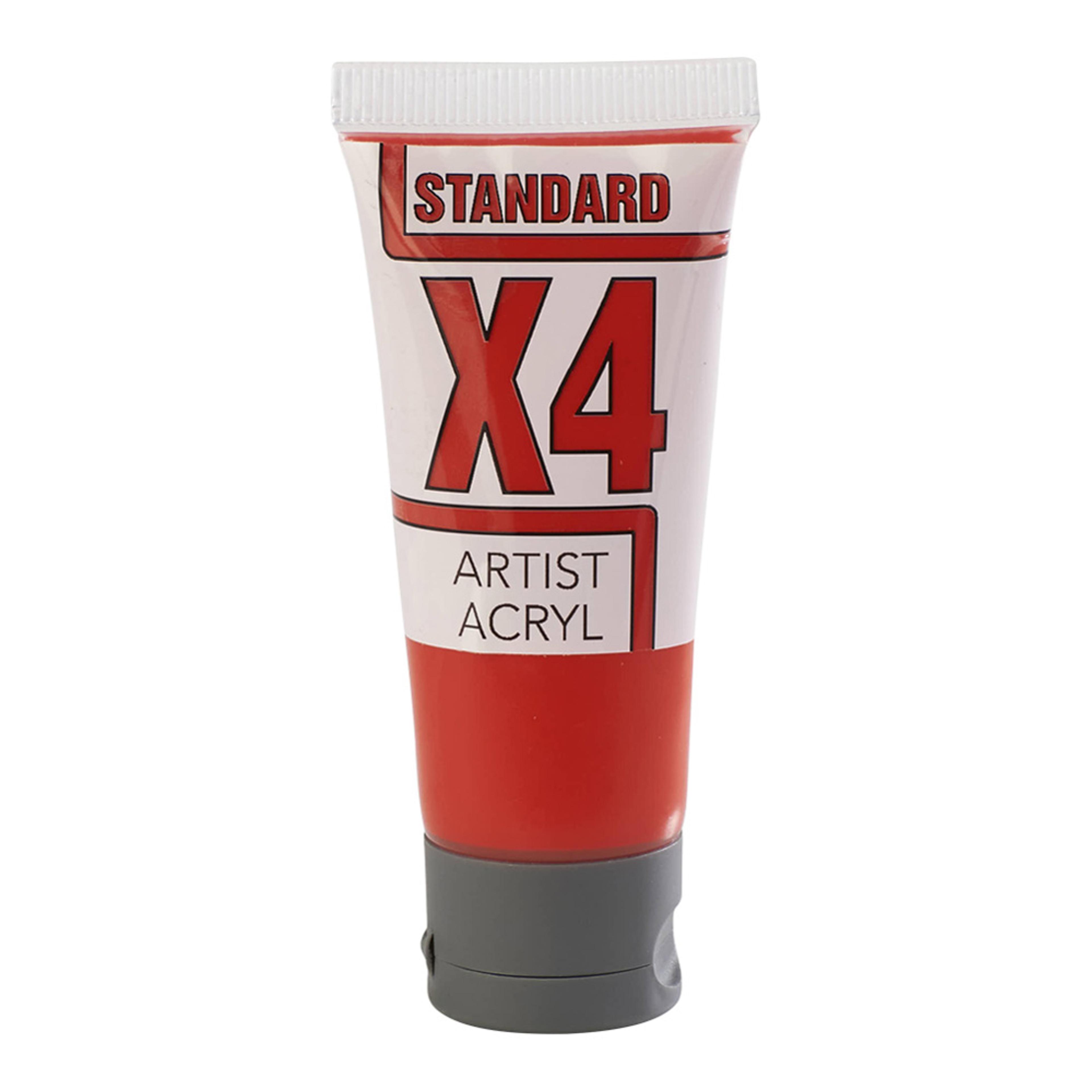 X4 Standard Acryl 20ml Tube - Cadmium Red Hue