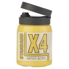 X4 Standard Acryl 500ml Bottle - Primary Yellow