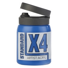 X4 Standard Acryl 500ml Bottle - Primary Cyan