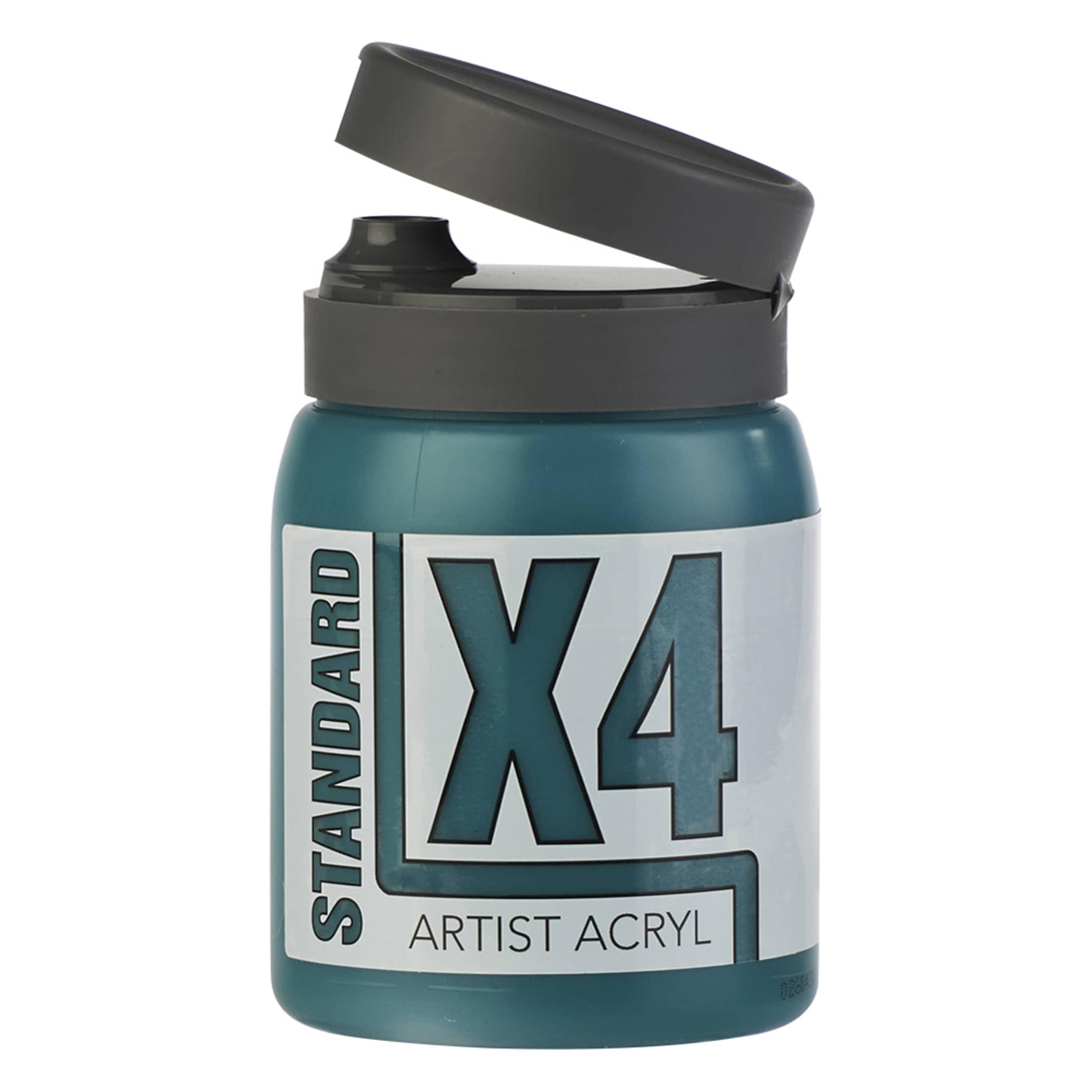 X4 Standard Acryl 500ml Bottle - Emerald Green