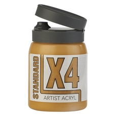 X4 Standard Acryl 500ml Bottle - Yellow Ochre