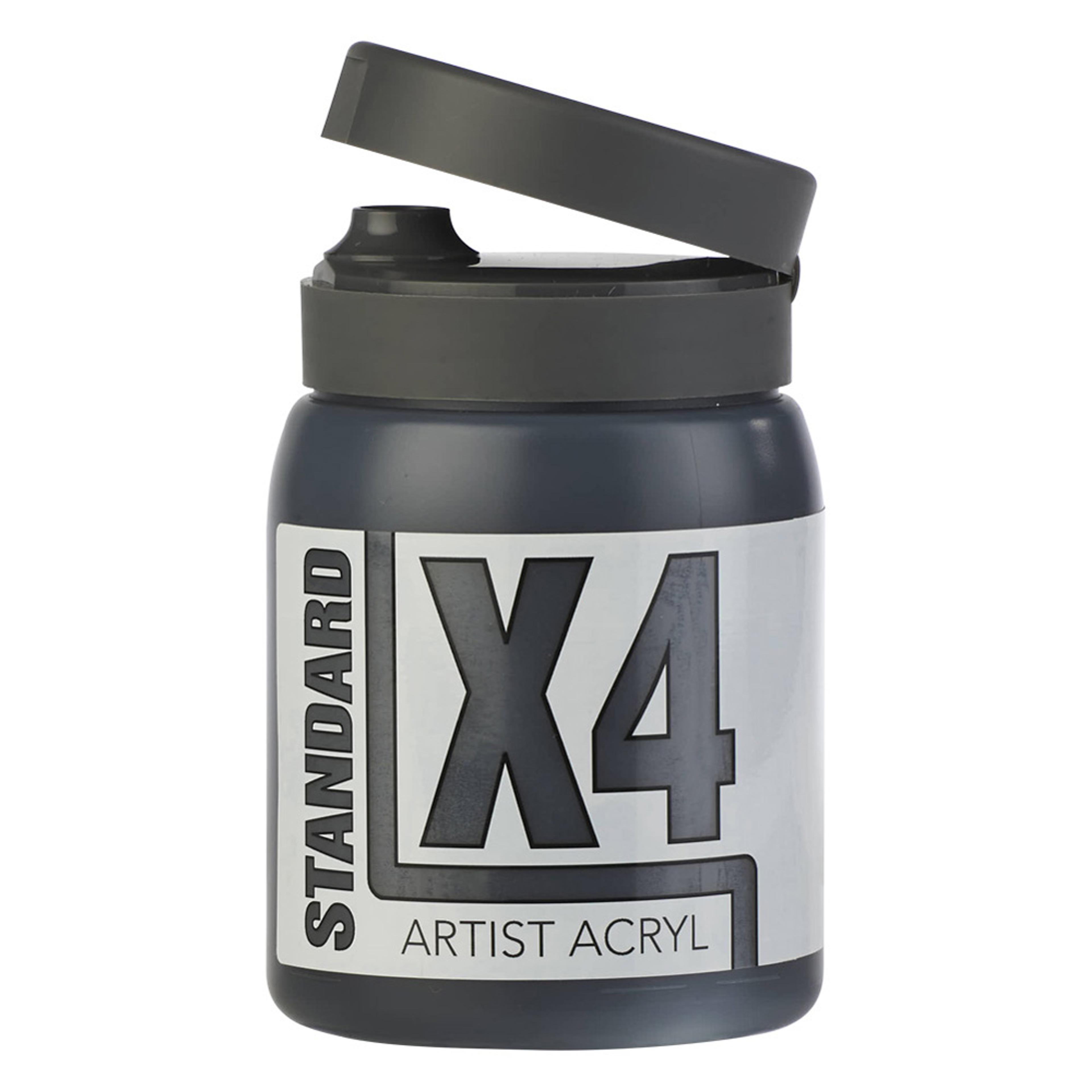 X4 Standard Acryl 500ml Bottle - Mars Black