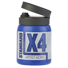 X4 Standard Acryl 500ml Bottle - Ultramarine Blue