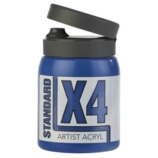 X4 Standard Acryl 500ml Bottle - Phthalocyanine Blue