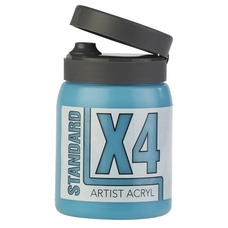 X4 Standard Acryl 500ml Bottle - Turquoise Blue