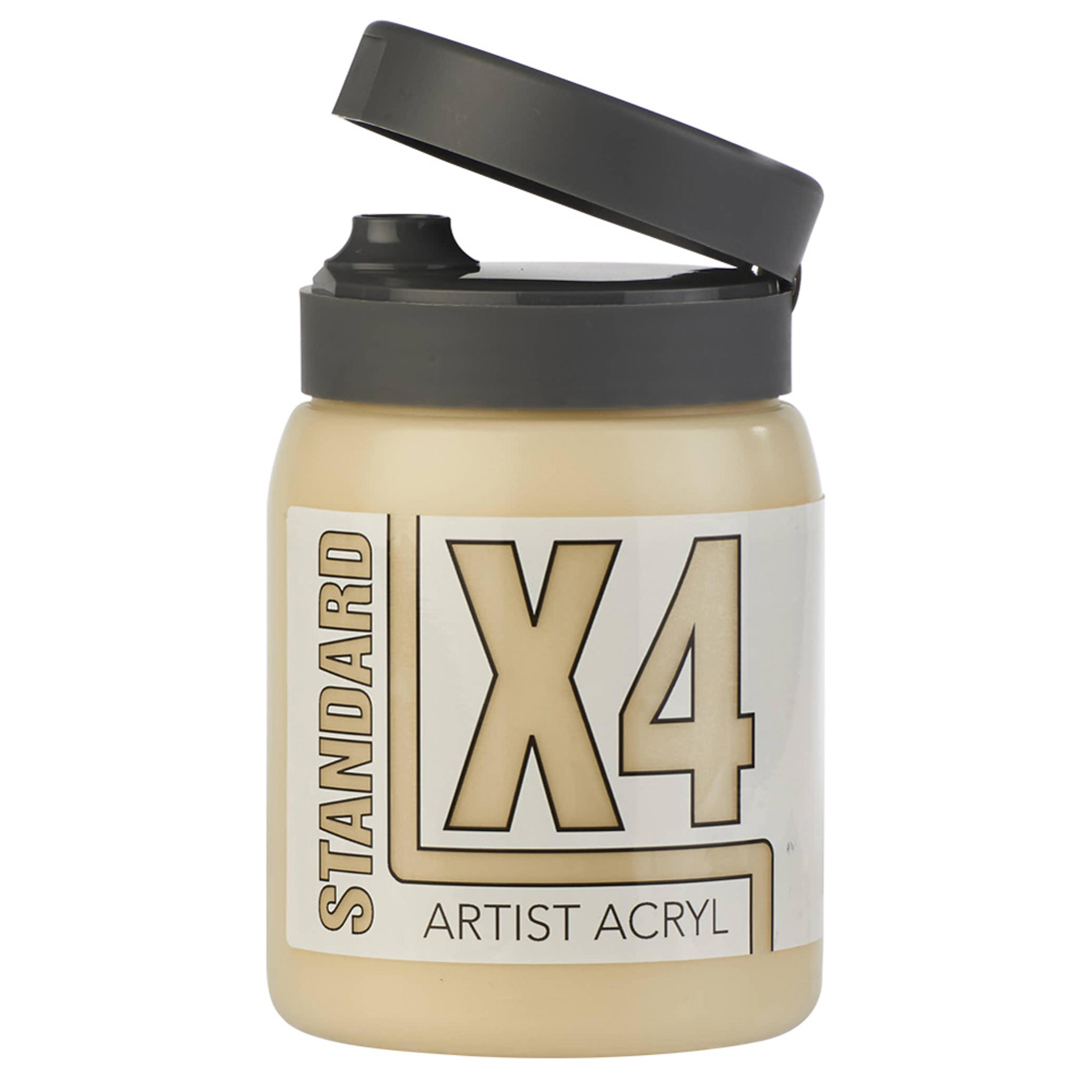 X4 Standard Acryl 500ml Bottle - Buff Titanium