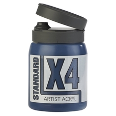 X4 Standard Acryl 500ml Bottle - Prussian Blue Hue