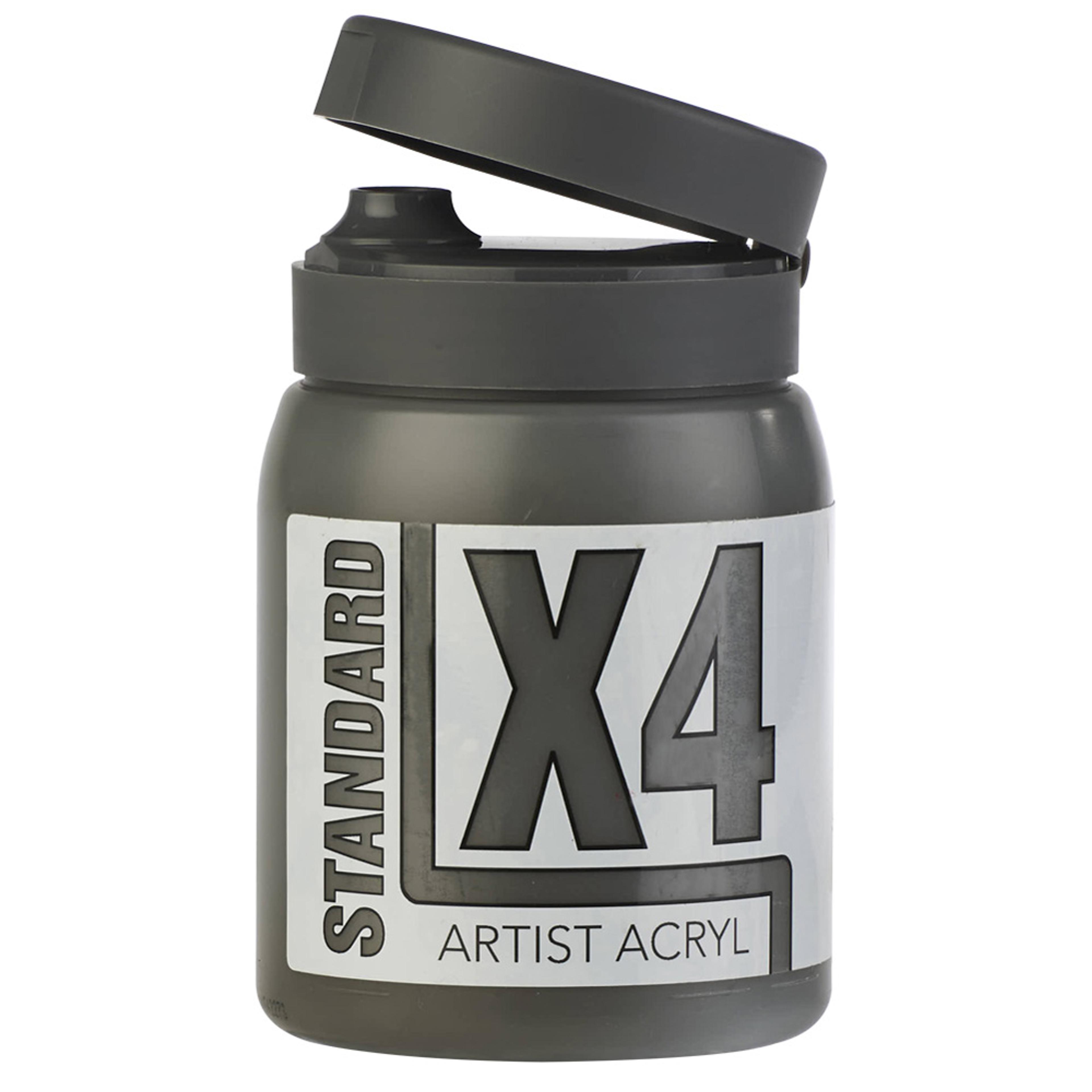 X4 Standard Acryl 500ml Bottle - Raw Umber