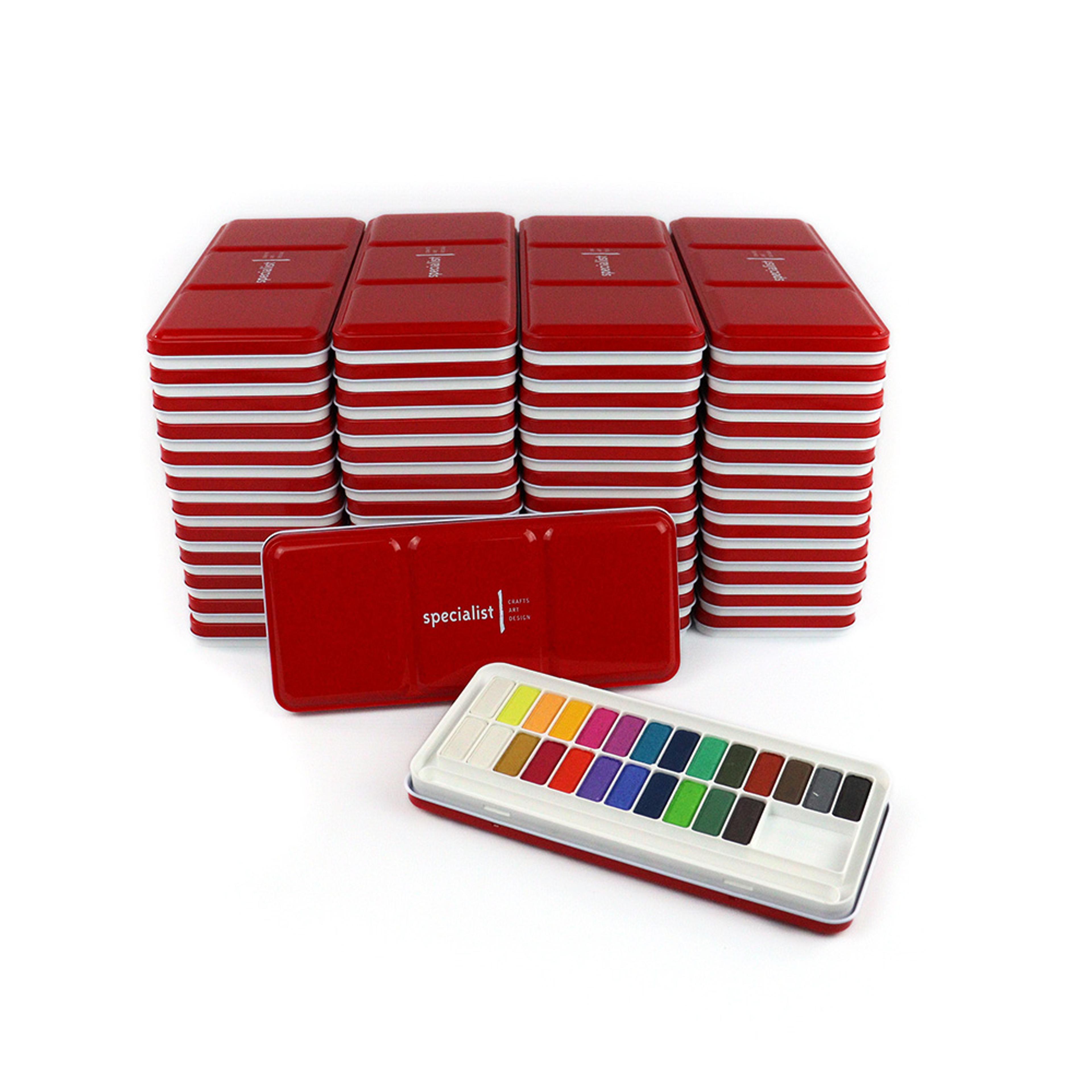 Specialist Crafts Watercolour Tablets. Set of 25 Bulk Pack of 50