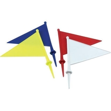 Plastic Flag Mixed - Pack of 4