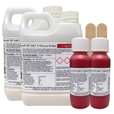 Polycraft GP3481-F General Purpose RTV Condensation Cure Mould Making Silicone Rubber Including Red Hardener  2.2kg Kit