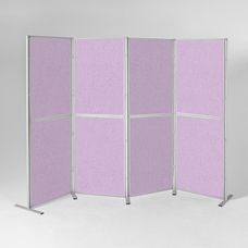 Pole And Panel Kit 7 Panel With 1 Triangular Shelf - Lilac