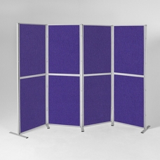 Pole And Panel Kit 7 Panel With 1 Triangular Shelf - Purple