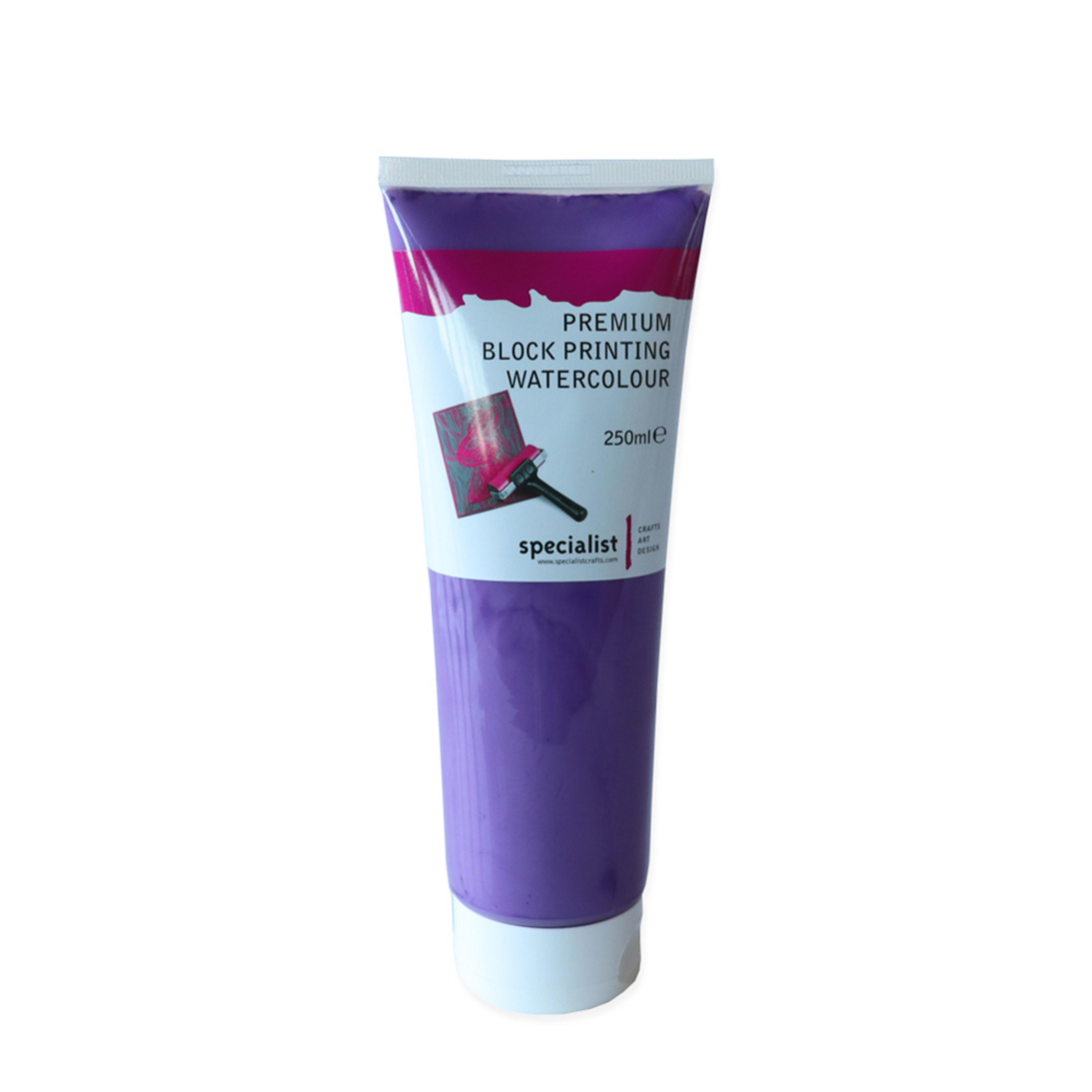 Specialist Crafts Premium Block Printing Watercolours 250ml - Lilac