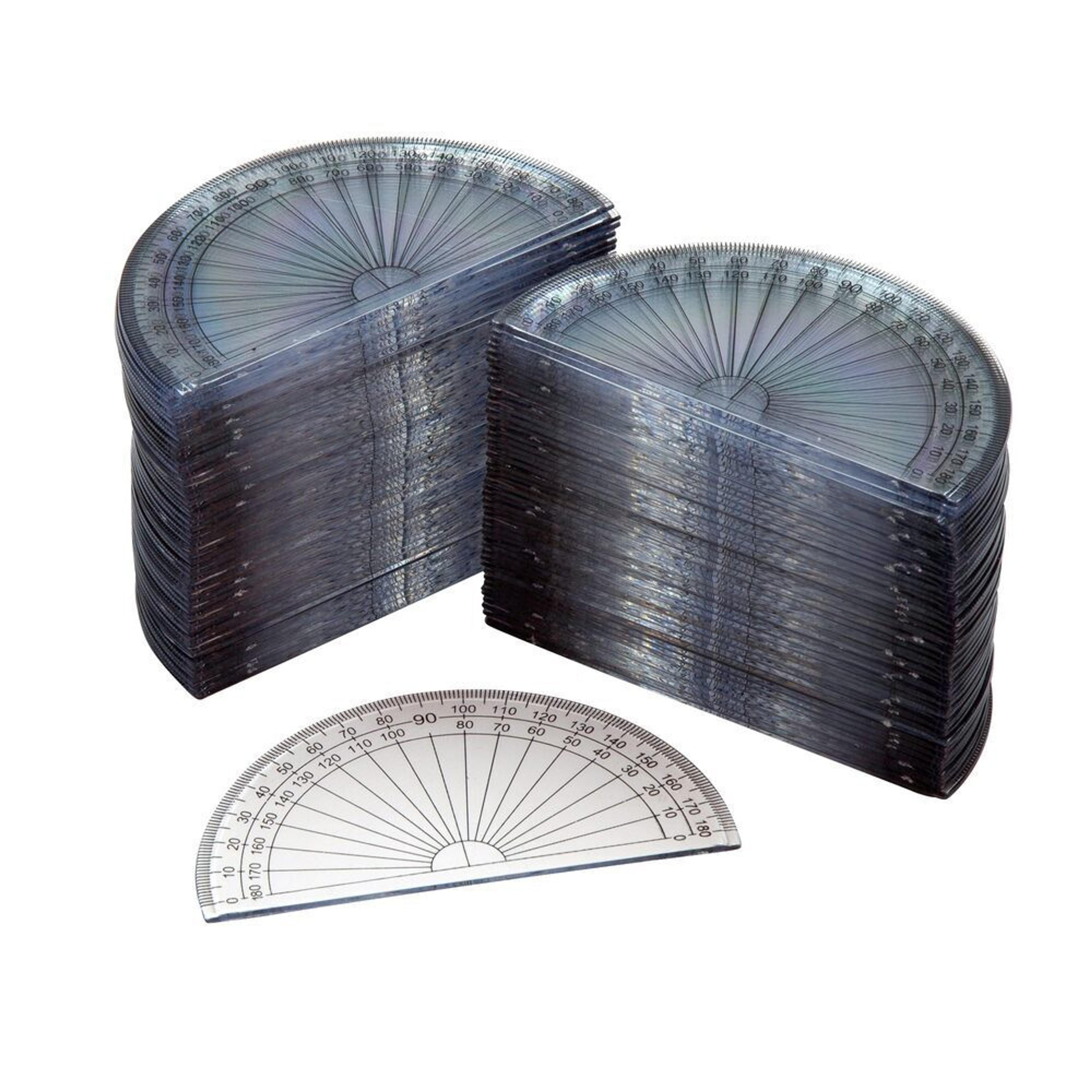 School Essentials 180°; Protractors 100mm - Pack of 100