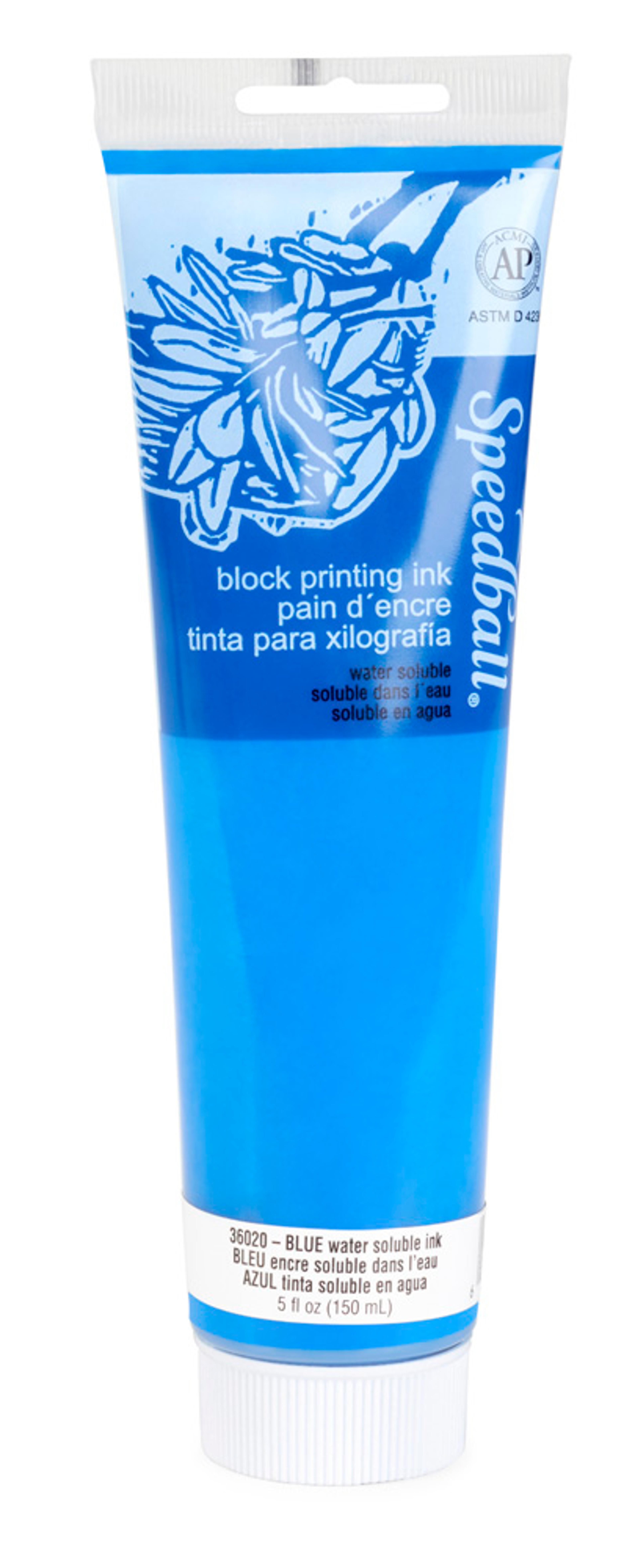 Speedball 150cc (5 oz.) Water-Soluble Block Ink Blue